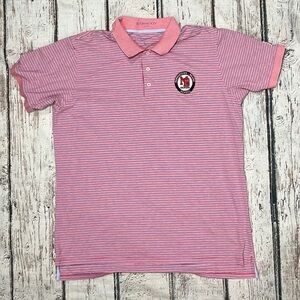 B Draddy Mens Polo Golf Shirt Morristown - Beard School Crimson Preppy